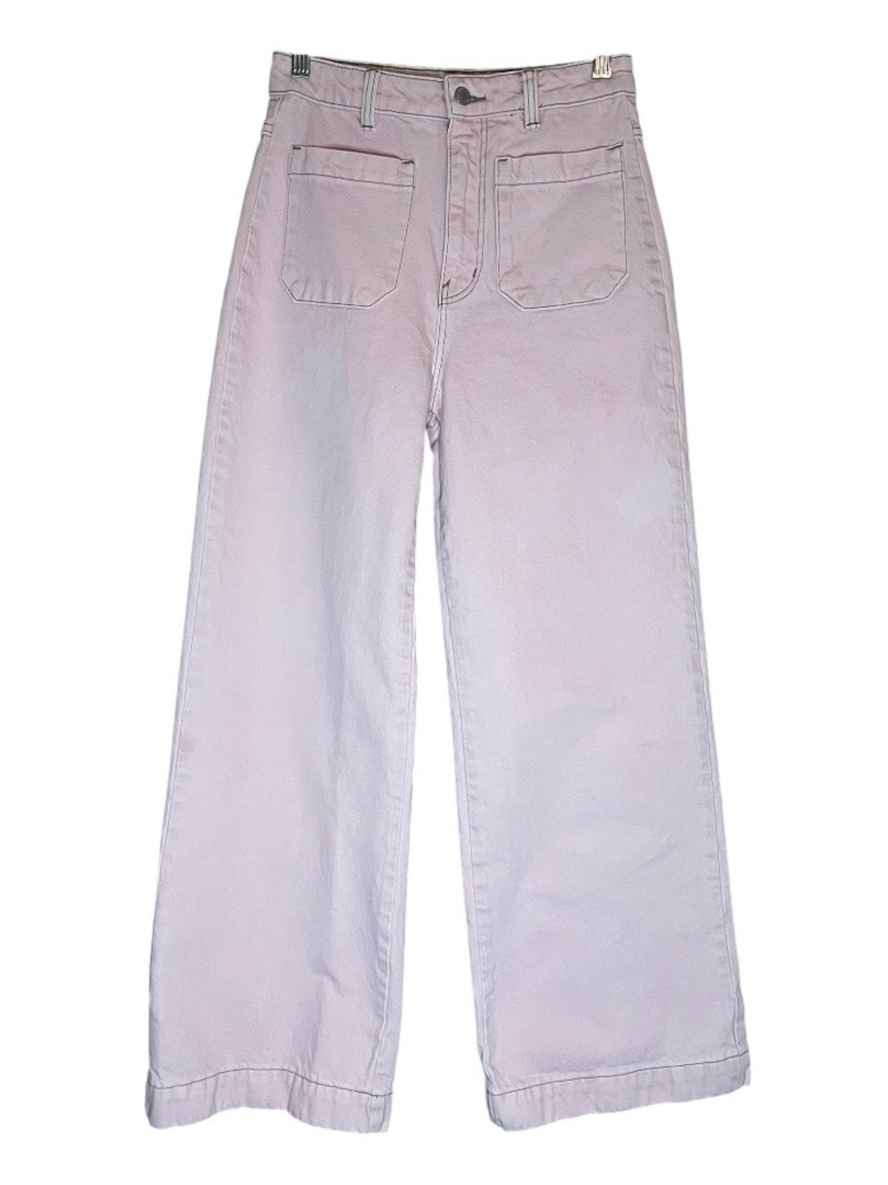 ROLLA'S 80s Pink Sailor High-Rise Wide Leg Jeans Sz 26 - Picture 16 of 16